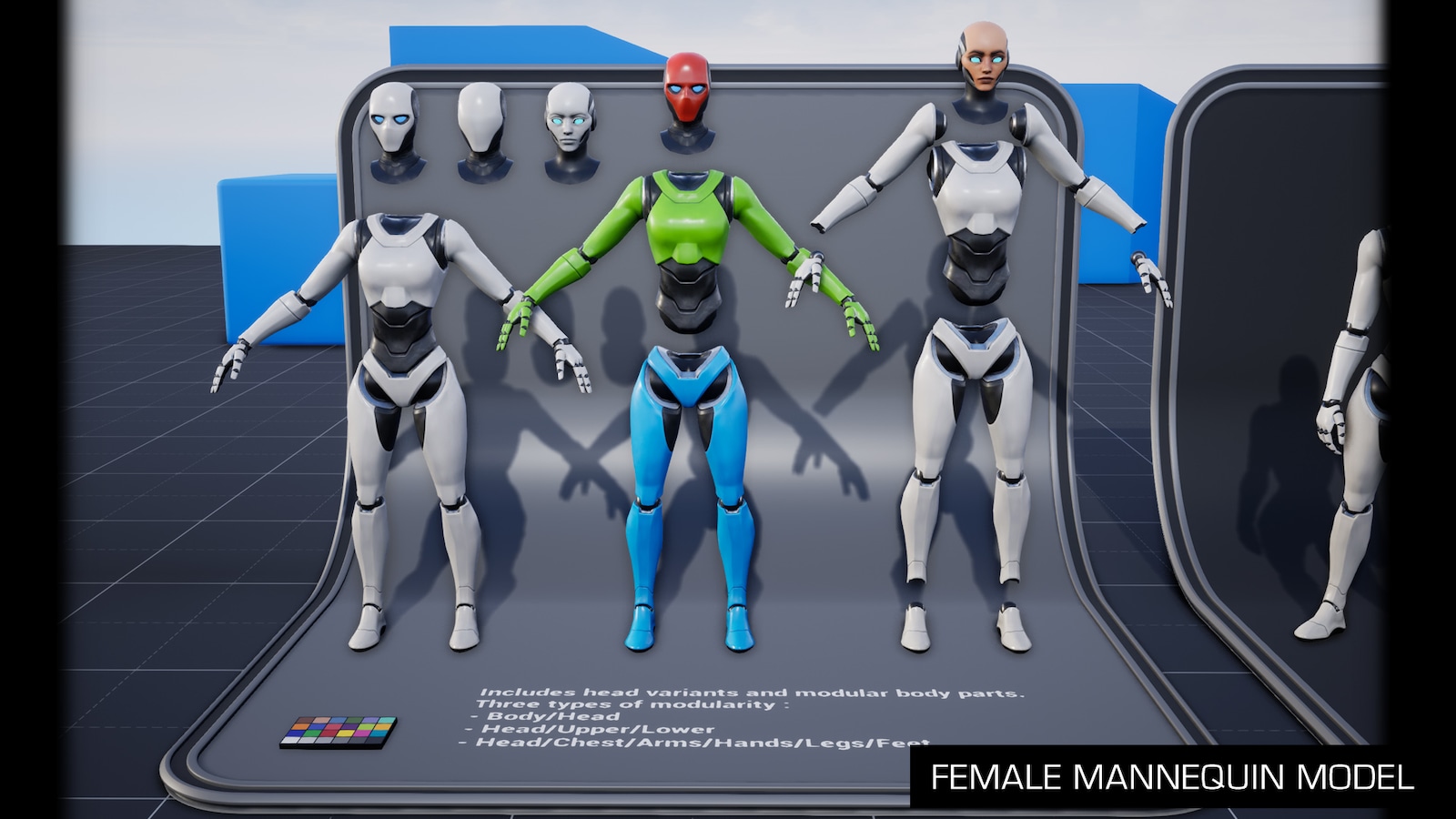 Female Mannequin Character compatible with Stylized Female and new